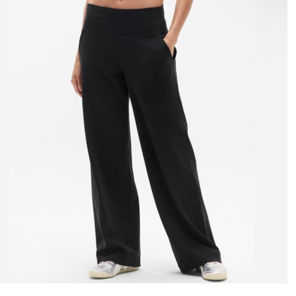 Athleta Black Wide-Leg Pants